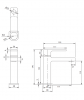 OMNIRES Bateria umywalkowa czarny mat BARETTI BA7810BL